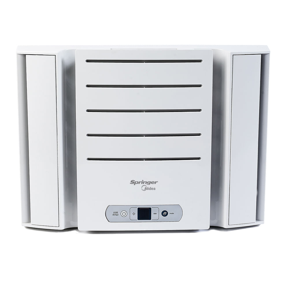 Ar-condicionado de janela Midea 10.000 BTU/h eletrônico branco, com display digital e teclas no painel