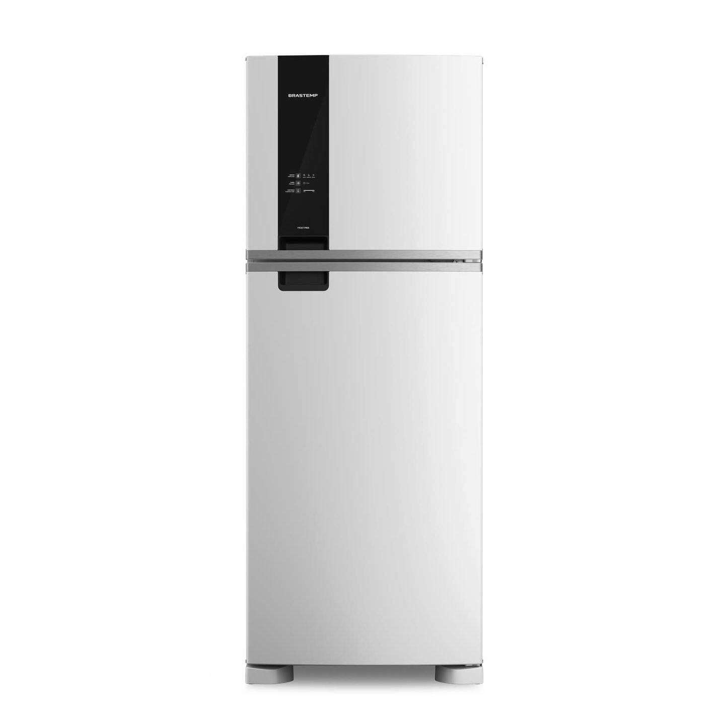 Geladeira Brastemp Frost Free Duplex BRM55FB de 463 litros, branca, vista de frente