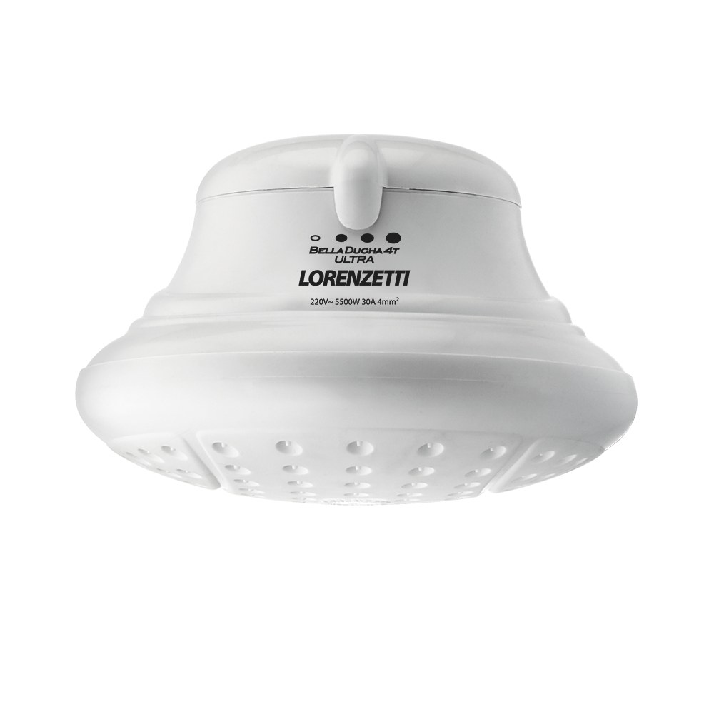 Chuveiro Lorenzetti Bella Ducha 4T Ultra, branco, com espalhador grande