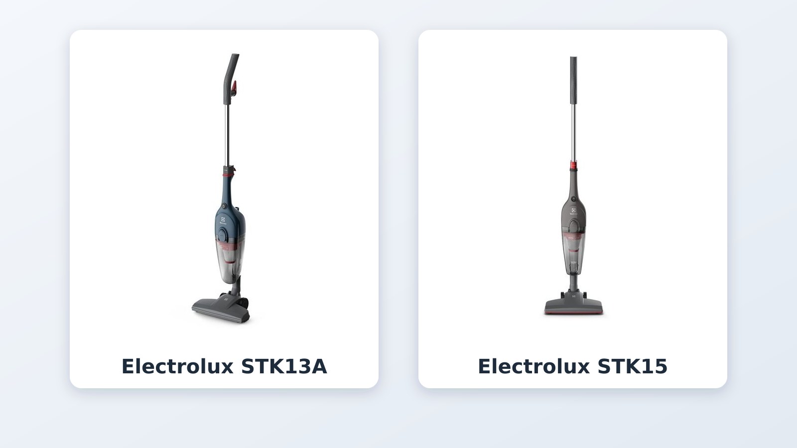 Aspirador vertical para idoso: Electrolux STK13A x STK15