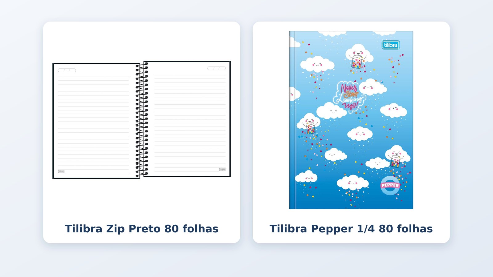 Caderno para idoso: comparativo de modelos Tilibra
