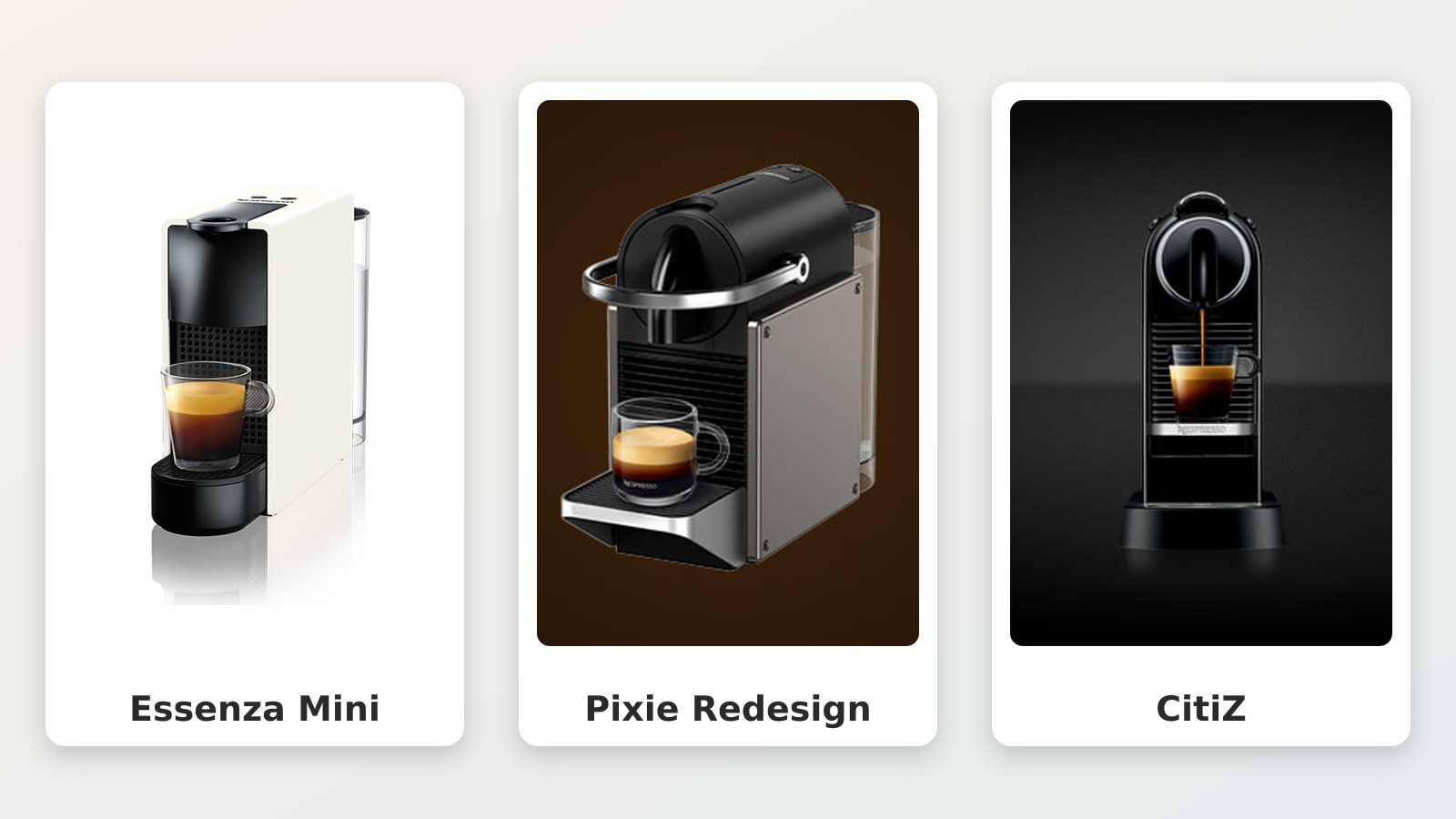 Cafeteira de cápsulas para idoso: Nespresso, 3 modelos
