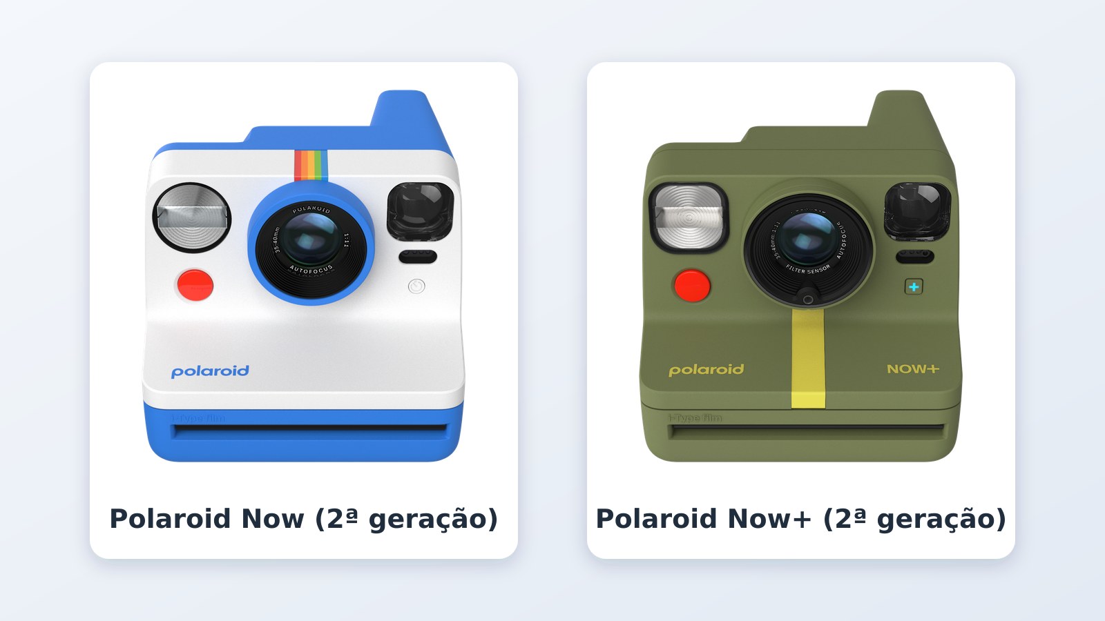 Câmera instantânea para idoso: Polaroid Now e Now+