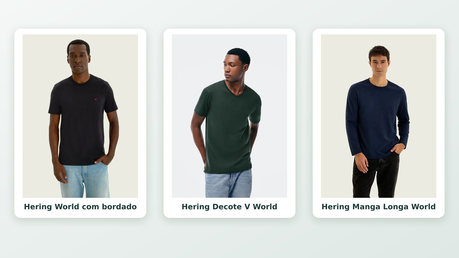 Camiseta básica para idoso: comparativo de modelos Hering