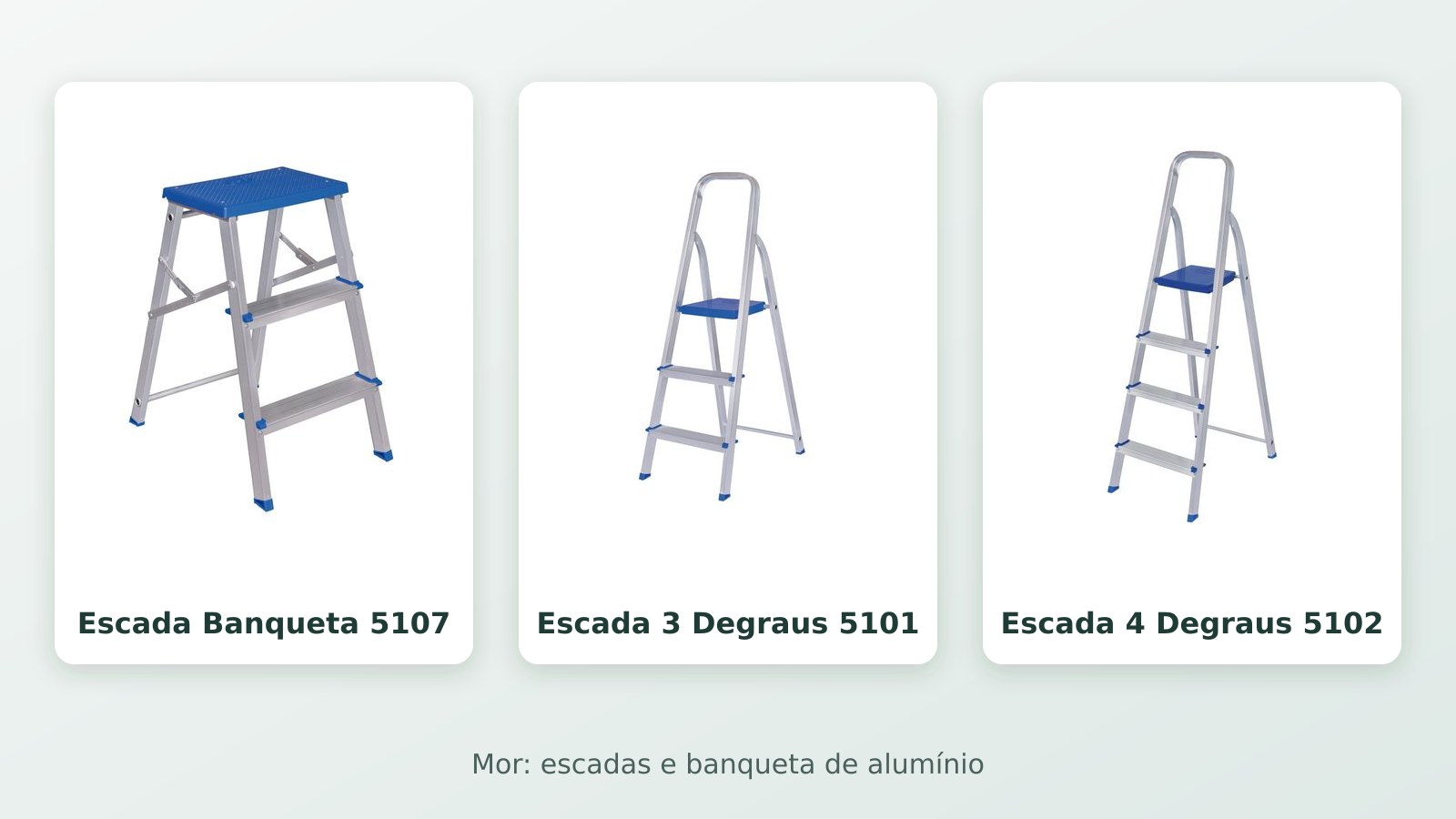 Escada doméstica com degraus para idoso: comparativo Mor