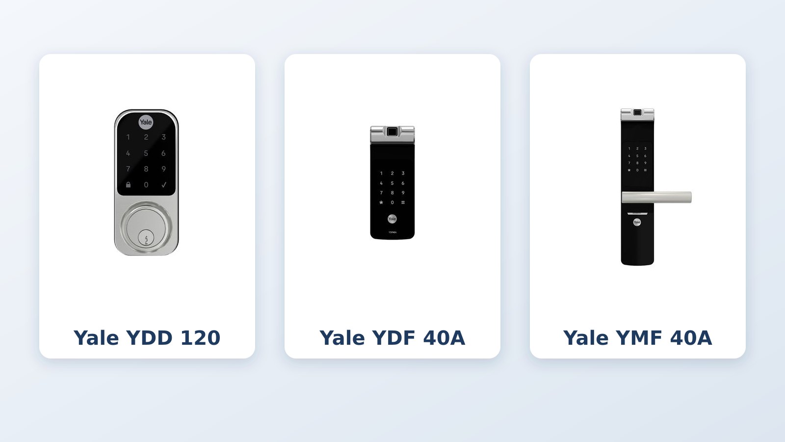 Fechadura digital para idoso: Yale YDD 120, YDF 40A e YMF 40A