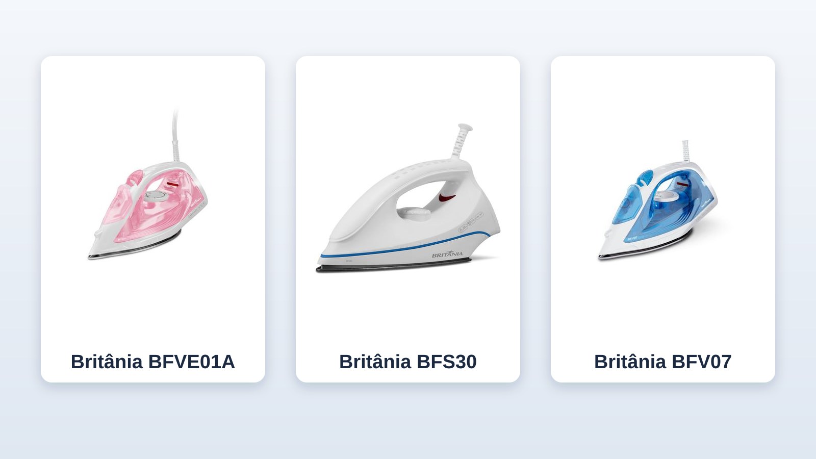 Ferro de passar para idoso: comparativo Britânia BFVE01A