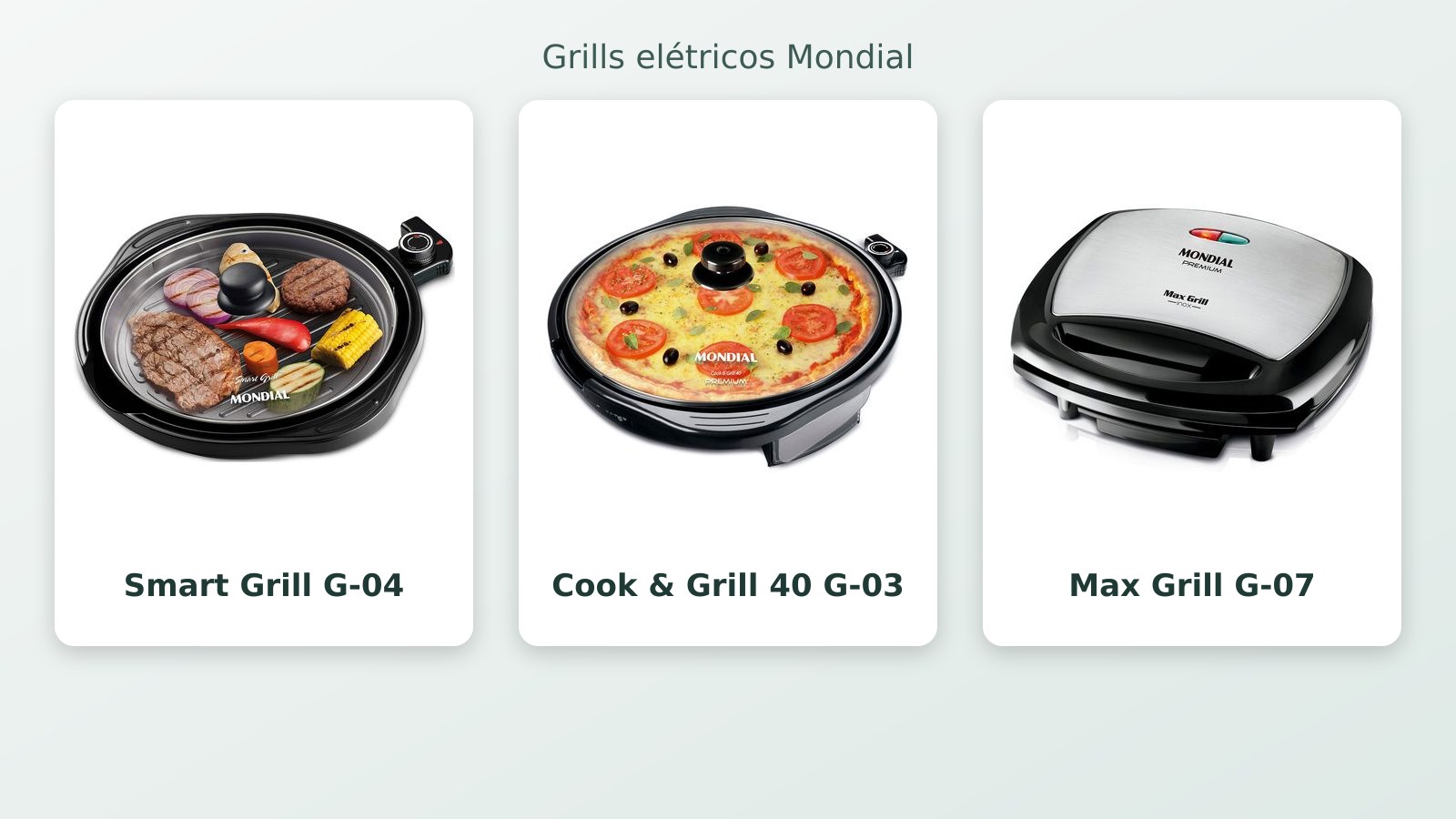 Grill elétrico para idoso: 3 modelos Mondial comparados