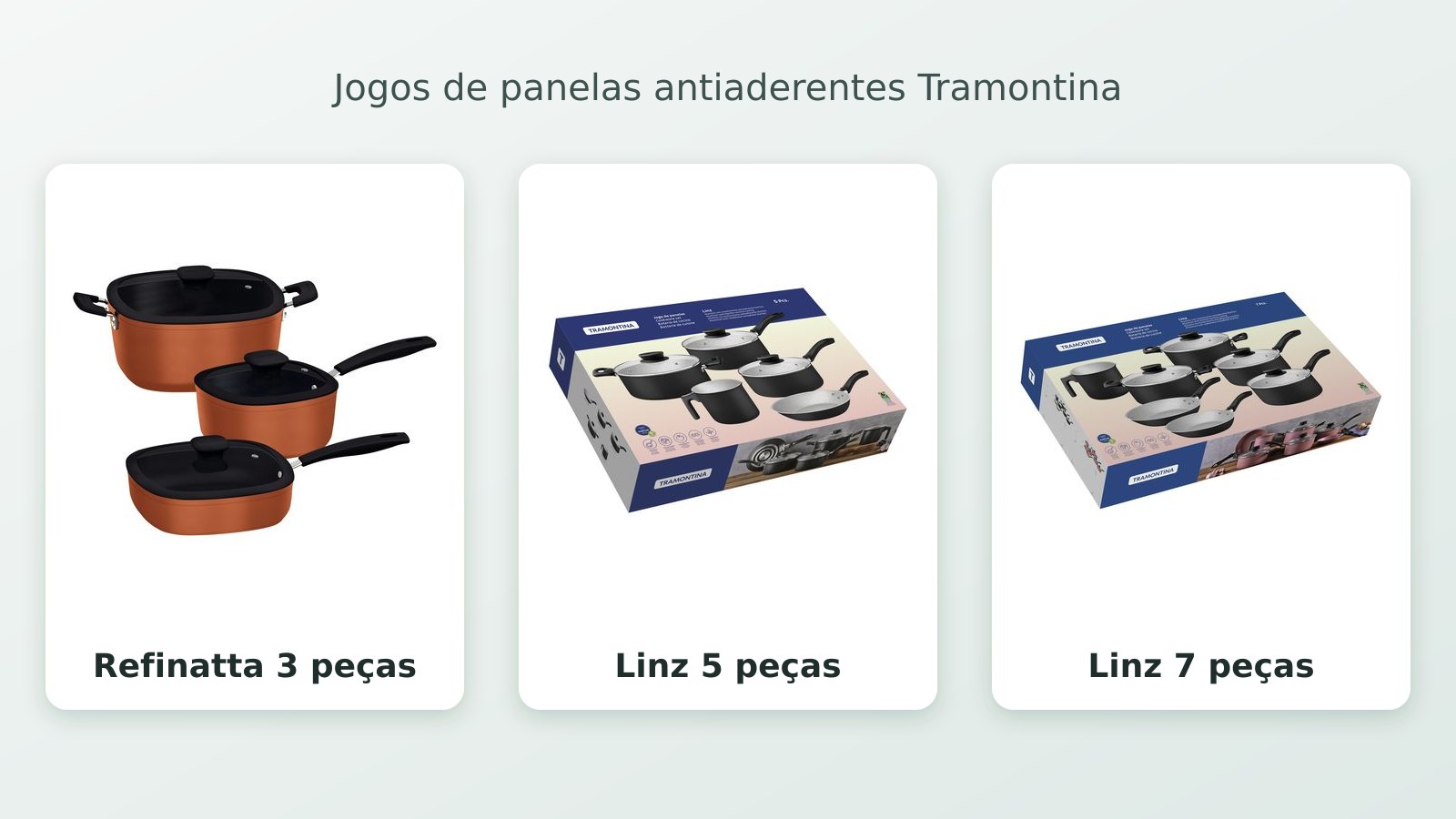 Jogo de panelas para idoso: comparativo de modelos Tramontina