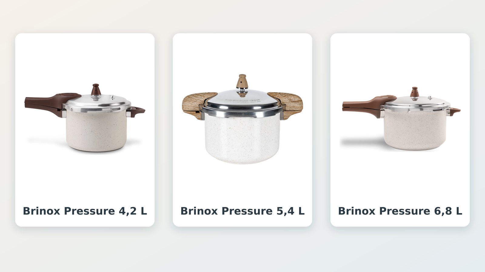 Panela de pressão para idoso: 3 modelos Brinox Ceramic Life