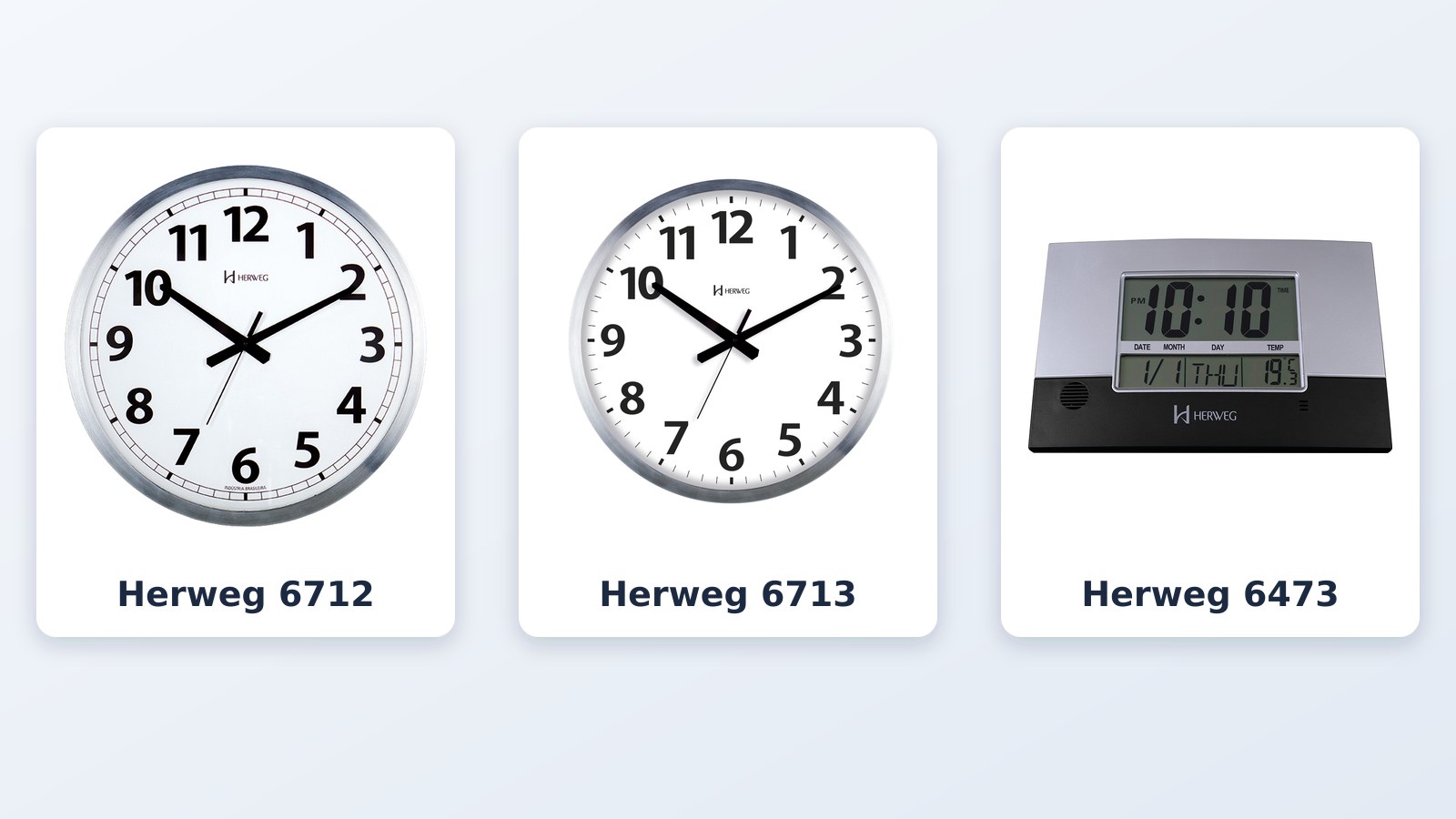 Relógio com números grandes: comparativo de 3 modelos Herweg
