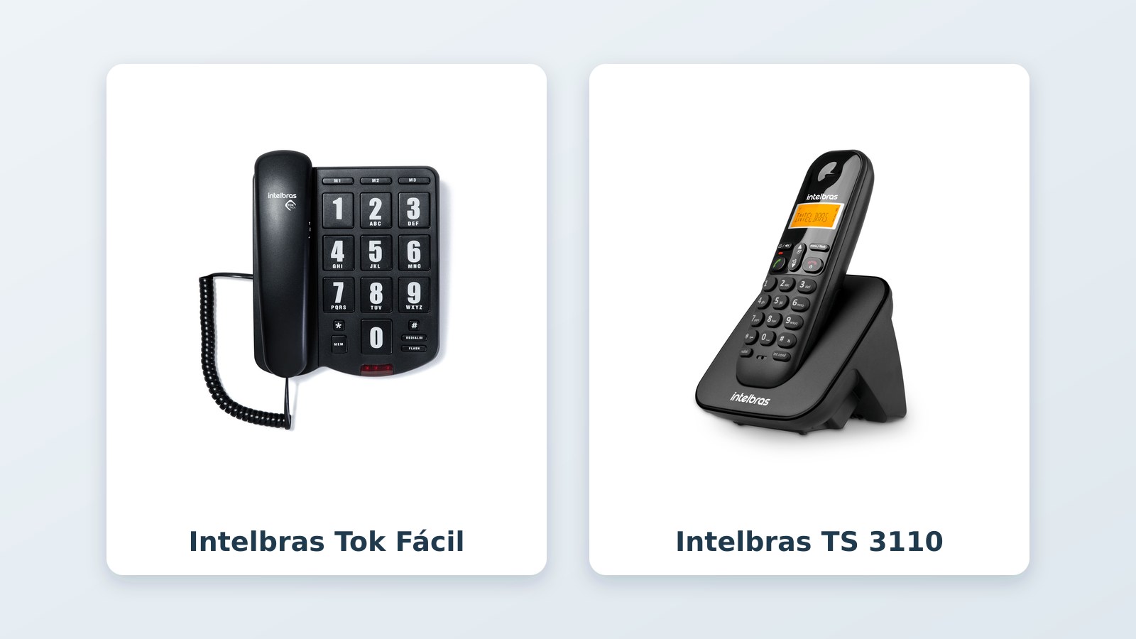 Telefone fixo para idoso: teclas grandes, comparativo Intelbras