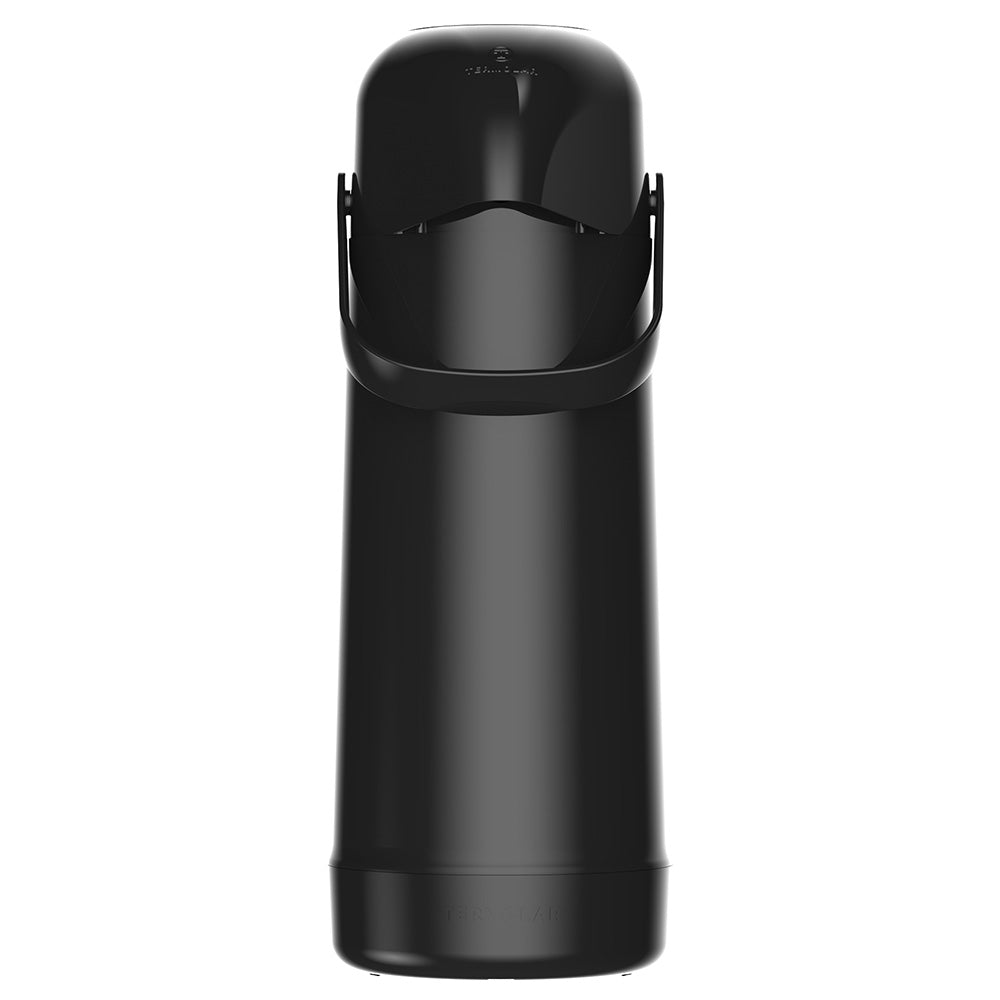 Garrafa térmica Termolar Magic Pump 1 L preta com bomba de pressão