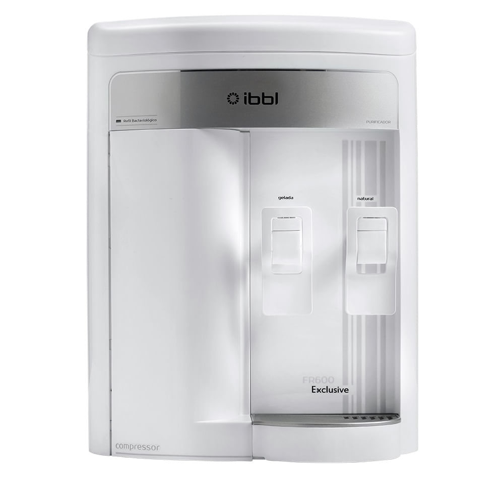 Purificador de água IBBL FR600 Exclusive branco, de parede, com visor prateado