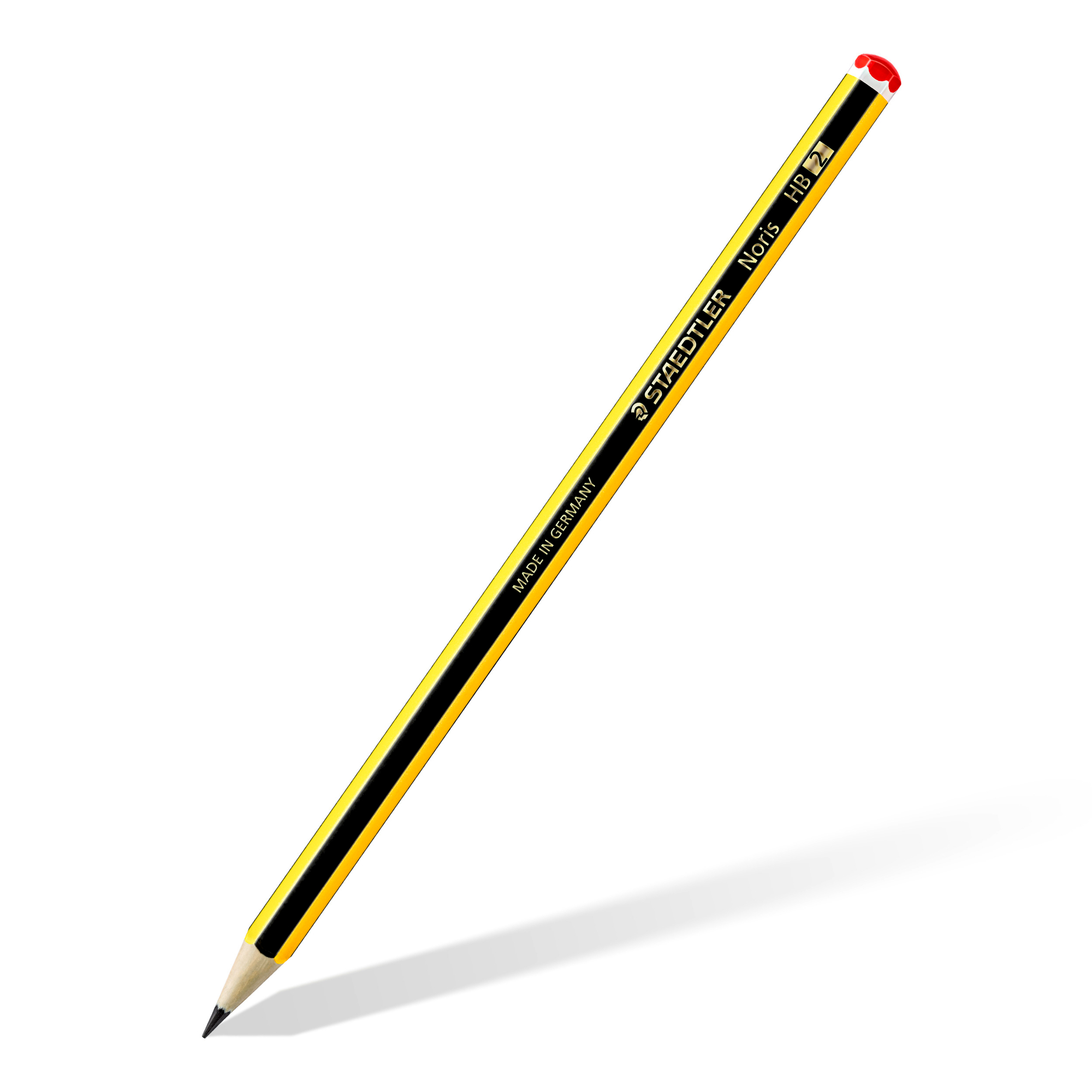 Lápis Staedtler Noris 120 HB amarelo e preto com ponta apontada