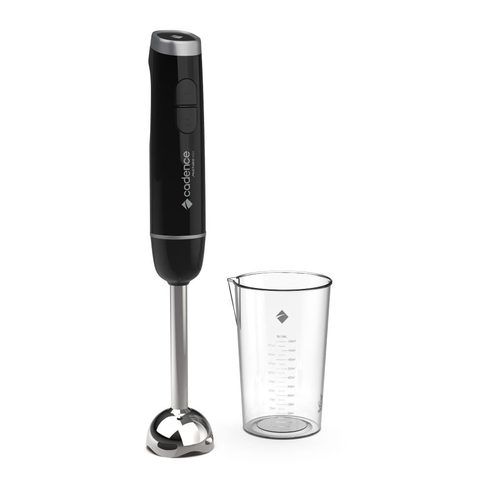 Mixer de mão Cadence Mixture Inox MIX370 com haste de inox e copo medidor transparente