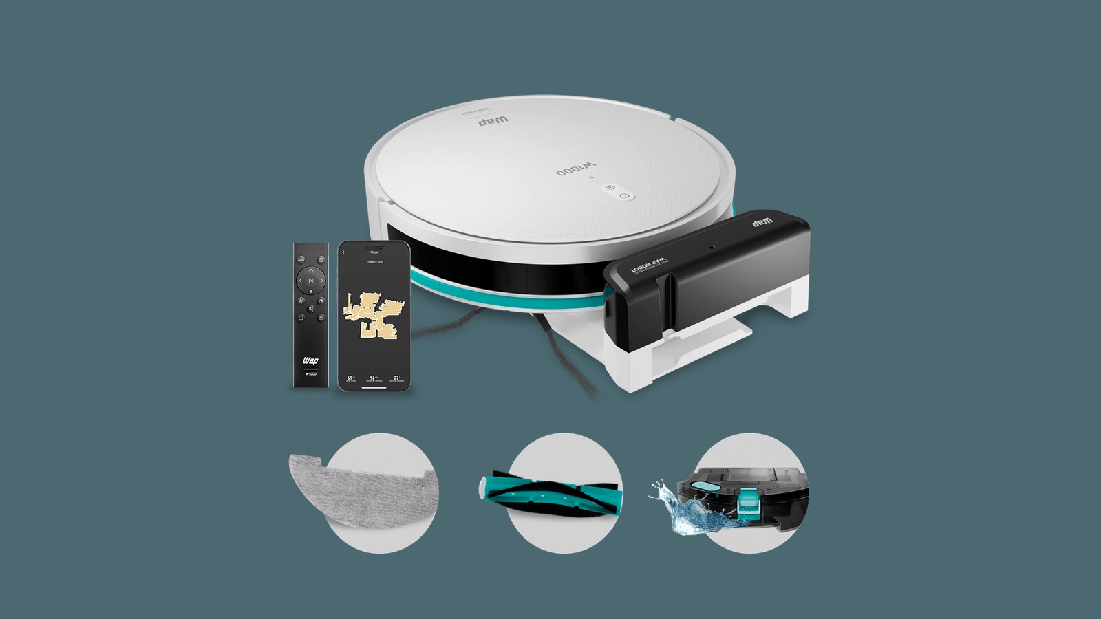 Robô aspirador WAP Robot W1000: análise para casa de idoso