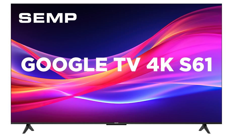 Smart TV Semp Google TV 4K S61, foto oficial do fabricante