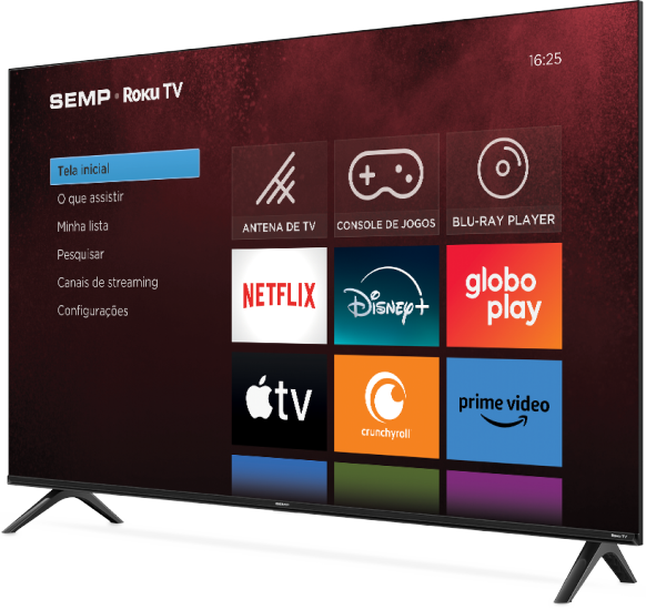 Smart TV Semp Roku TV R6610, foto oficial do fabricante