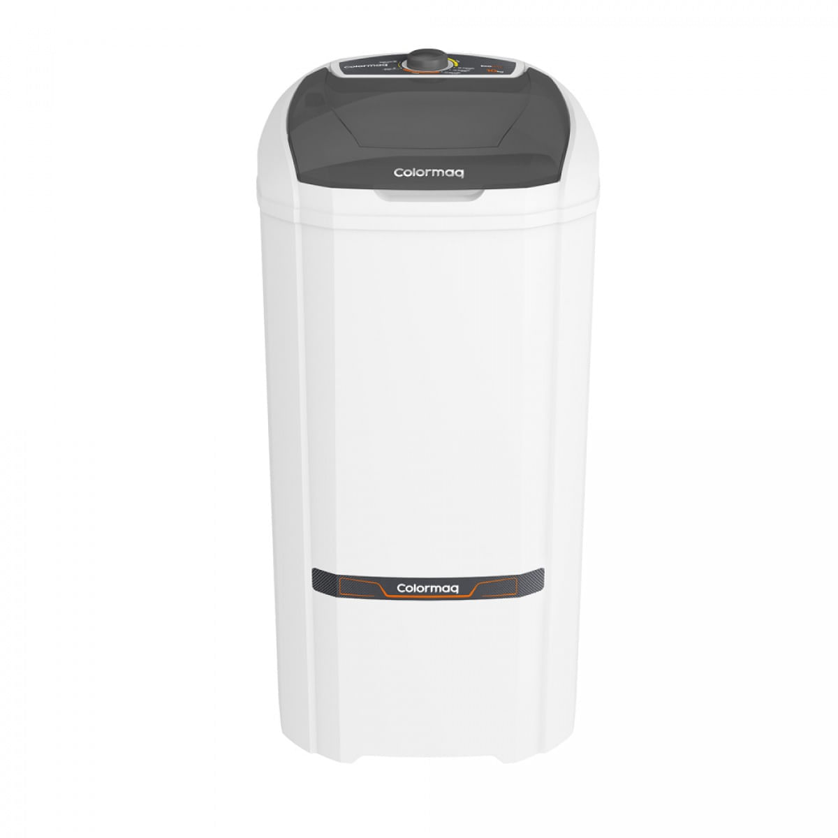 Tanquinho Colormaq 10 kg branco, alto e estreito, com tampa fumê translúcida